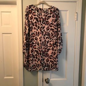 Leopard Shift Dress sz M